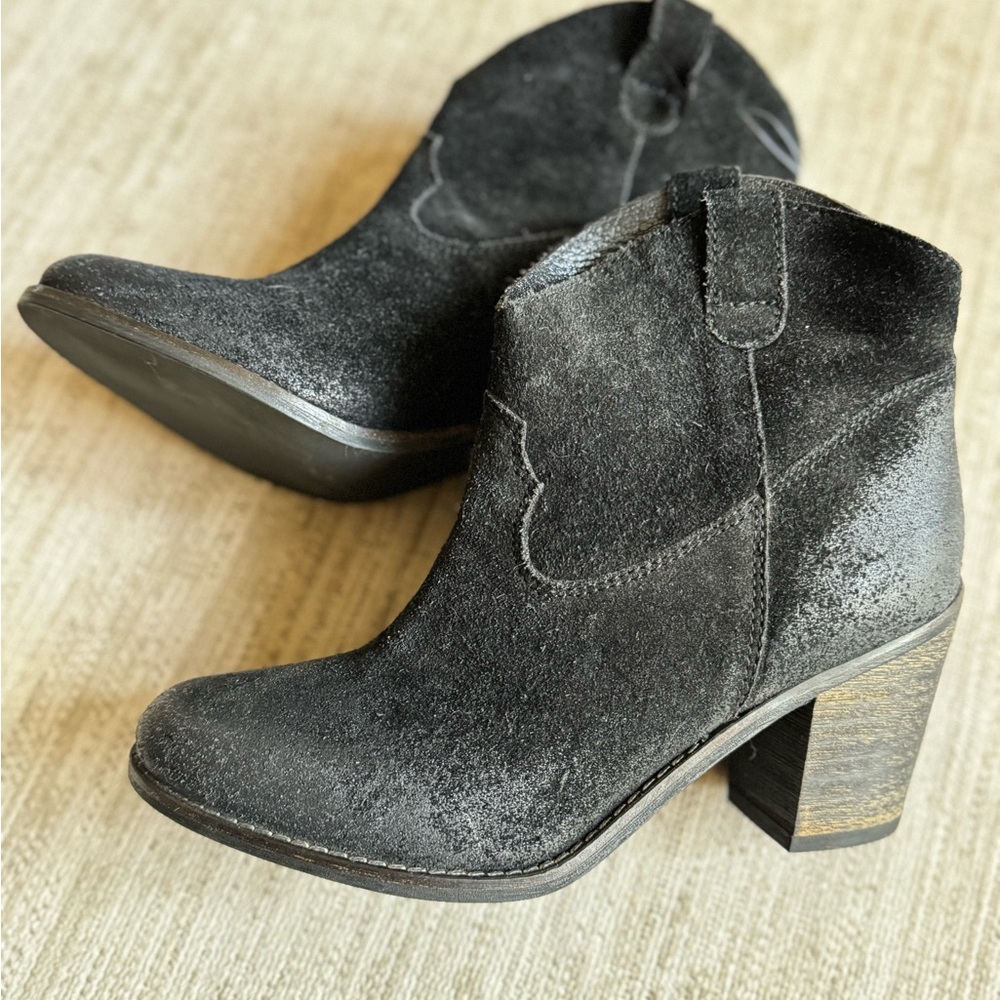 Black Suede Ankle Boots